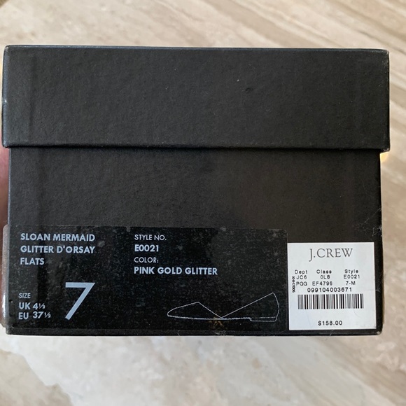 Sloan Mermaid Glitter D’Orsay Flats-RARE NWT - Picture 2 of 9